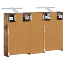 vidaXL Fürdőszobai Szekrény Szett 3 pcs 80 x 10,5 x 50 cm Faanyag