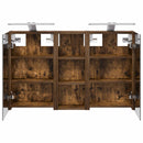 vidaXL Fürdőszobai Szekrény Szett 3 pcs 80 x 10,5 x 50 cm Faanyag