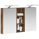 vidaXL Fürdőszobai Szekrény Szett 3 pcs 80 x 10,5 x 50 cm Faanyag
