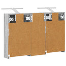 vidaXL Fürdőszobai Szekrény Szett 3 pcs 80 x 10,5 x 50 cm Faanyag