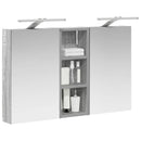 vidaXL Fürdőszobai Szekrény Szett 3 pcs 80 x 10,5 x 50 cm Faanyag