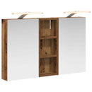 vidaXL Fürdőszobai Szekrény Szett 3 pcs 80 x 10,5 x 50 cm Faanyag