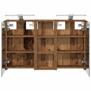 vidaXL Fürdőszobai Szekrény Szett 3 pcs 80 x 10,5 x 50 cm Faanyag