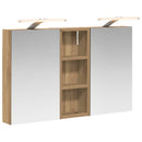 vidaXL Fürdőszobai Szekrény Szett 3 pcs 80 x 10,5 x 50 cm Faanyag