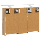 vidaXL Fürdőszobai Szekrény Szett 3 pcs 80 x 10,5 x 50 cm Faanyag