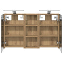 vidaXL Fürdőszobai Szekrény Szett 3 pcs 80 x 10,5 x 50 cm Faanyag