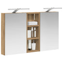 vidaXL Fürdőszobai Szekrény Szett 3 pcs 80 x 10,5 x 50 cm Faanyag