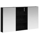 vidaXL Fürdőszobai Szekrény Szett 3 pcs 90 x 10,5 x 50 cm Faanyag