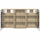 vidaXL Fürdőszobai Szekrény Szett 3 pcs 90 x 10,5 x 50 cm Faanyag