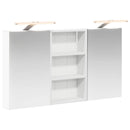 vidaXL Fürdőszobai Szekrény Szett 3 pcs 90 x 10,5 x 50 cm Faanyag
