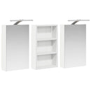 vidaXL Fürdőszobai Szekrény Szett 3 pcs 90 x 10,5 x 50 cm Faanyag