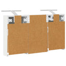 vidaXL Fürdőszobai Szekrény Szett 3 pcs 90 x 10,5 x 50 cm Faanyag