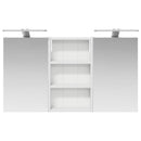 vidaXL Fürdőszobai Szekrény Szett 3 pcs 90 x 10,5 x 50 cm Faanyag