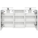 vidaXL Fürdőszobai Szekrény Szett 3 pcs 90 x 10,5 x 50 cm Faanyag