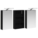 vidaXL Fürdőszobai Szekrény Szett 3 pcs 90 x 10,5 x 50 cm Faanyag