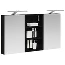 vidaXL Fürdőszobai Szekrény Szett 3 pcs 90 x 10,5 x 50 cm Faanyag