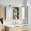 vidaXL Fürdőszobai Szekrény Szett 3 pcs 90 x 10,5 x 50 cm Faanyag