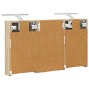 vidaXL Fürdőszobai Szekrény Szett 3 pcs 90 x 10,5 x 50 cm Faanyag