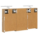 vidaXL Fürdőszobai Szekrény Szett 3 pcs 90 x 10,5 x 50 cm Faanyag