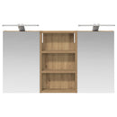 vidaXL Fürdőszobai Szekrény Szett 3 pcs 90 x 10,5 x 50 cm Faanyag