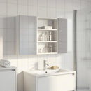 vidaXL Fürdőszobai Szekrény Szett 3 pcs 100 x 10,5 x 50 cm Faanyag