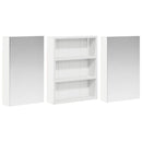 vidaXL Fürdőszobai Szekrény Szett 3 pcs 100 x 10,5 x 50 cm Faanyag