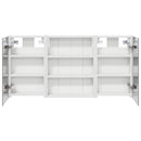 vidaXL Fürdőszobai Szekrény Szett 3 pcs 100 x 10,5 x 50 cm Faanyag