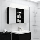 vidaXL Fürdőszobai Szekrény Szett 3 pcs 100 x 10,5 x 50 cm Faanyag