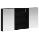 vidaXL Fürdőszobai Szekrény Szett 3 pcs 100 x 10,5 x 50 cm Faanyag