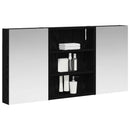 vidaXL Fürdőszobai Szekrény Szett 3 pcs 100 x 10,5 x 50 cm Faanyag