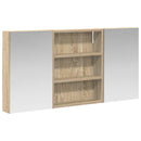 vidaXL Fürdőszobai Szekrény Szett 3 pcs 100 x 10,5 x 50 cm Faanyag