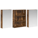vidaXL Fürdőszobai Szekrény Szett 3 pcs 100 x 10,5 x 50 cm Faanyag