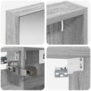 vidaXL Fürdőszobai Szekrény Szett 3 pcs 100 x 10,5 x 50 cm Faanyag