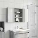 vidaXL Fürdőszobai Szekrény Szett 3 pcs 100 x 10,5 x 50 cm Faanyag