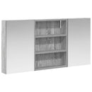 vidaXL Fürdőszobai Szekrény Szett 3 pcs 100 x 10,5 x 50 cm Faanyag