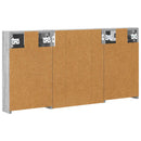vidaXL Fürdőszobai Szekrény Szett 3 pcs 100 x 10,5 x 50 cm Faanyag