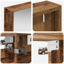 vidaXL Fürdőszobai Szekrény Szett 3 pcs 100 x 10,5 x 50 cm Faanyag