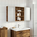 vidaXL Fürdőszobai Szekrény Szett 3 pcs 100 x 10,5 x 50 cm Faanyag