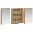 vidaXL Fürdőszobai Szekrény Szett 3 pcs 100 x 10,5 x 50 cm Faanyag