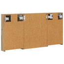 vidaXL Fürdőszobai Szekrény Szett 3 pcs 100 x 10,5 x 50 cm Faanyag