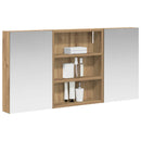 vidaXL Fürdőszobai Szekrény Szett 3 pcs 100 x 10,5 x 50 cm Faanyag