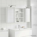 vidaXL Fürdőszobai Szekrény Szett 3 pcs 100 x 10,5 x 50 cm Faanyag