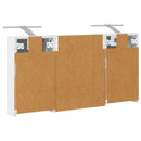 vidaXL Fürdőszobai Szekrény Szett 3 pcs 100 x 10,5 x 50 cm Faanyag