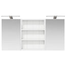 vidaXL Fürdőszobai Szekrény Szett 3 pcs 100 x 10,5 x 50 cm Faanyag