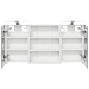 vidaXL Fürdőszobai Szekrény Szett 3 pcs 100 x 10,5 x 50 cm Faanyag