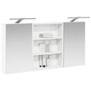 vidaXL Fürdőszobai Szekrény Szett 3 pcs 100 x 10,5 x 50 cm Faanyag