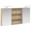vidaXL Fürdőszobai Szekrény Szett 3 pcs 100 x 10,5 x 50 cm Faanyag
