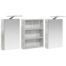 vidaXL Fürdőszobai Szekrény Szett 3 pcs 100 x 10,5 x 50 cm Faanyag