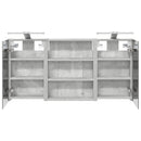 vidaXL Fürdőszobai Szekrény Szett 3 pcs 100 x 10,5 x 50 cm Faanyag