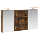 vidaXL Fürdőszobai Szekrény Szett 3 pcs 100 x 10,5 x 50 cm Faanyag